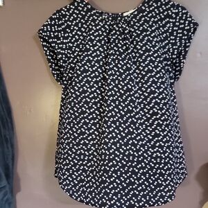 Elegant Black and White Women's Blouse